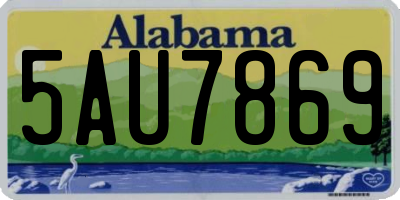 AL license plate 5AU7869