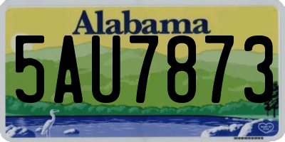 AL license plate 5AU7873
