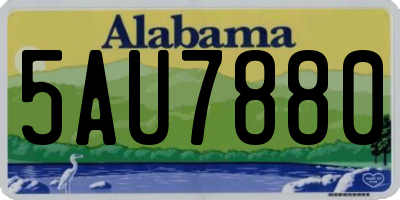 AL license plate 5AU7880
