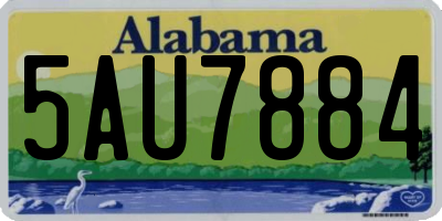 AL license plate 5AU7884