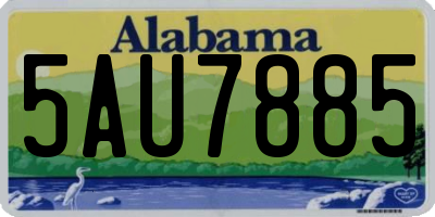 AL license plate 5AU7885