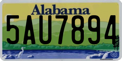 AL license plate 5AU7894