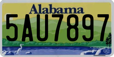 AL license plate 5AU7897