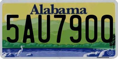 AL license plate 5AU7900