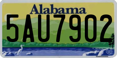 AL license plate 5AU7902