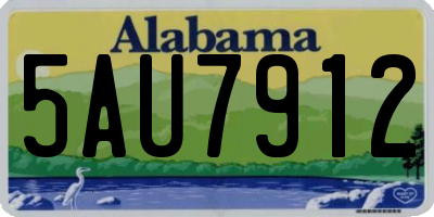 AL license plate 5AU7912