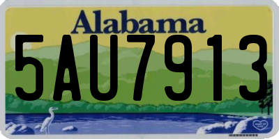 AL license plate 5AU7913
