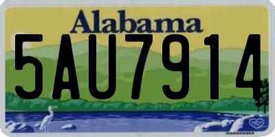 AL license plate 5AU7914