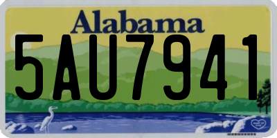 AL license plate 5AU7941