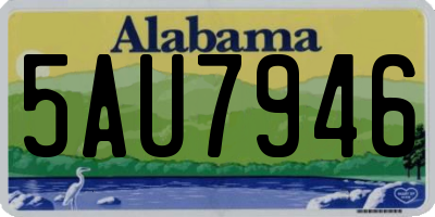 AL license plate 5AU7946