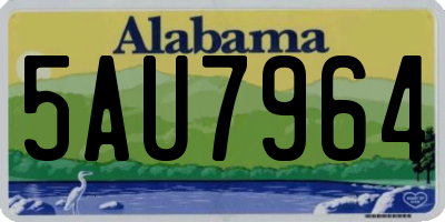 AL license plate 5AU7964