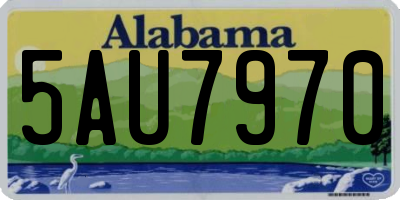 AL license plate 5AU7970