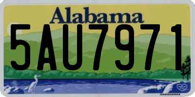 AL license plate 5AU7971