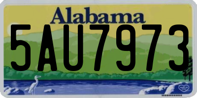 AL license plate 5AU7973
