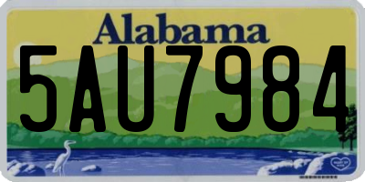 AL license plate 5AU7984