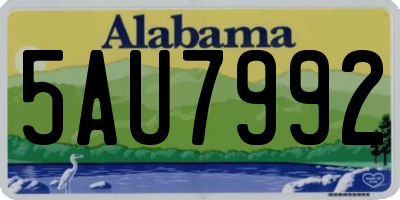AL license plate 5AU7992