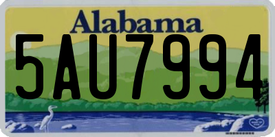 AL license plate 5AU7994