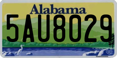AL license plate 5AU8029