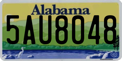 AL license plate 5AU8048