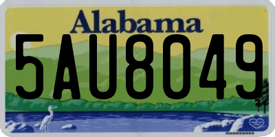 AL license plate 5AU8049
