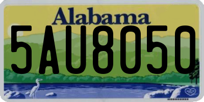 AL license plate 5AU8050
