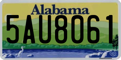 AL license plate 5AU8061