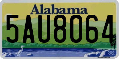 AL license plate 5AU8064