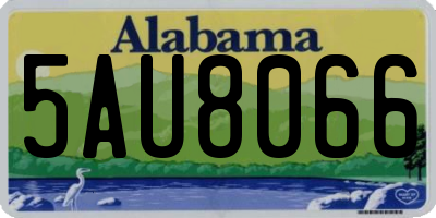 AL license plate 5AU8066