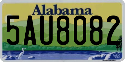 AL license plate 5AU8082