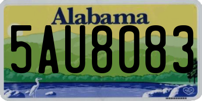 AL license plate 5AU8083