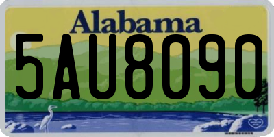 AL license plate 5AU8090