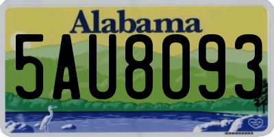 AL license plate 5AU8093