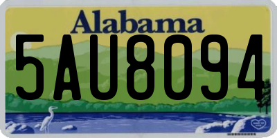 AL license plate 5AU8094