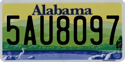 AL license plate 5AU8097