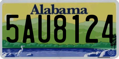 AL license plate 5AU8124