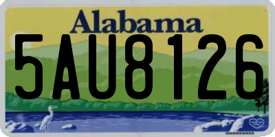 AL license plate 5AU8126