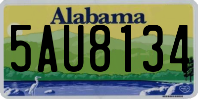 AL license plate 5AU8134