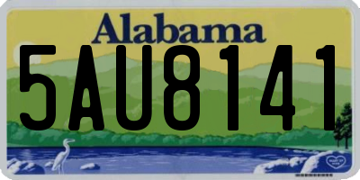 AL license plate 5AU8141