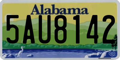 AL license plate 5AU8142