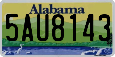 AL license plate 5AU8143
