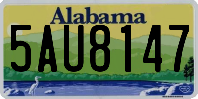 AL license plate 5AU8147