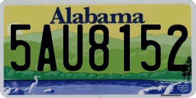 AL license plate 5AU8152