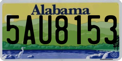 AL license plate 5AU8153