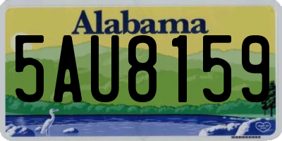 AL license plate 5AU8159