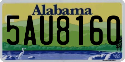 AL license plate 5AU8160