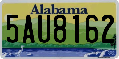 AL license plate 5AU8162