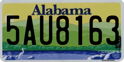 AL license plate 5AU8163