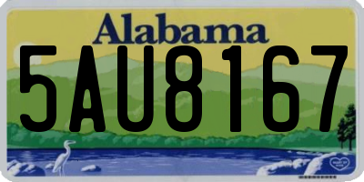 AL license plate 5AU8167