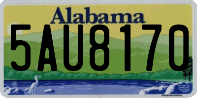AL license plate 5AU8170