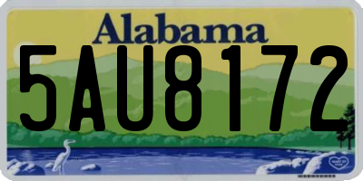 AL license plate 5AU8172